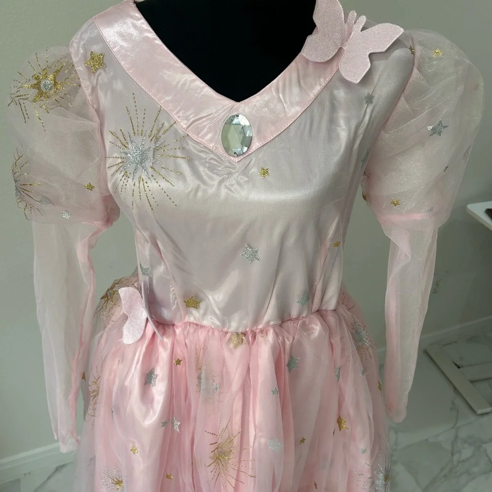 Wizard of Oz Glinda The Good Witch Pink Princess Costume for Kids, Size XL